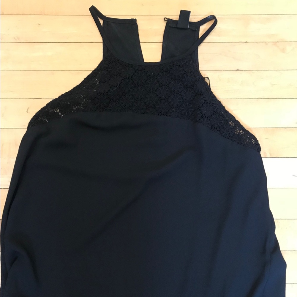 Black halter top